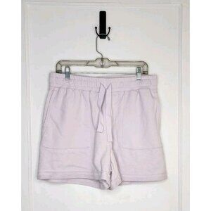 Sweaty Betty NWT Women's Revive Tie Waist Knit Shorts Lilac Size 12
